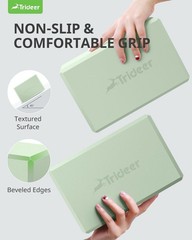 Eco-Friendly Yoga Blocks 2 Pack – Soft, Non-Slip Foam for Comfort & Stability