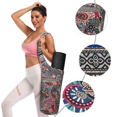 Large Yoga Mat Bag with Zipper Pocket, Fits Most Mats & Accessories, Ideal Gift