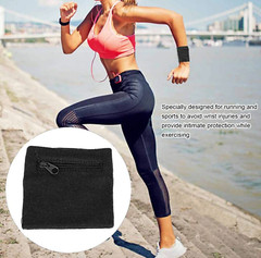 MUNE EVA Yoga Blocks and Yoga Knee Pads Black Set of 2 BONUS Zipper Wrist Wallet