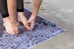 Yogadesignlab The Hot Yoga Non Slip Colorful In Eco Dry Mat For Hot Yoga Bikram