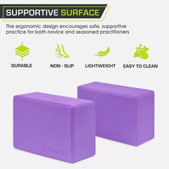ProSource Yoga Blocks Purple Set 2