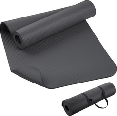 KEEP 10mm Extra Thick NBR Yoga Mat, 72×24 Inch, Non-Slip for Yoga & Pilates