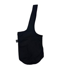 Ewedoos Yoga Mat Bag Canvas Sling Carrier with Pockets Black Embroidered Trim