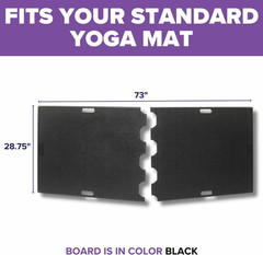 Portable Yoga Mat Support Board for Stability on Any Surface – 73″ x 28.75