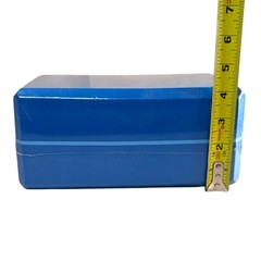 SEALED Hugger Mugger 4″ Foam Yoga Block Dark Blue Lightweight Support Prop NEW
