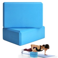 2 Pcs Yoga Blocks, 9x6x3 Foam Blocks Yoga Props for Pilates Stretching and Me…