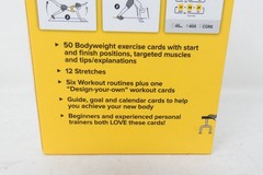 Bodyweight 3.5″ x 5″ Exercise Cards 62 Exercise & Stretch + 7 Workouts & Goals