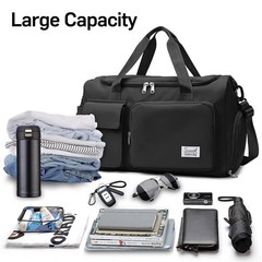 Sports Gym Duffel Bag with Shoes Compartment and Dry Wet Separated Pocket for…