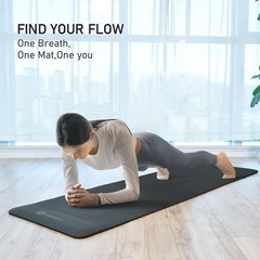 Yoga Mat Thicker, NBR Yoga Mat Non Slip With Carry Strap, For Gym Mat…