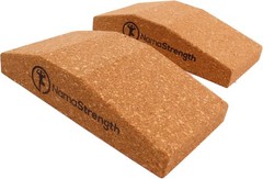 Cork Yoga Wedge Block – Non-Slip Wrist Support, Set of 2