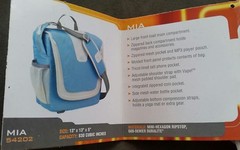 NWT High Sierra Express Messenger Bag – Mia 54202 Peach/White w/yoga mat straps