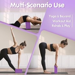High-Density EVA Yoga Block – Hard & Thick (250g) Block for Yoga, Pilates, Da…