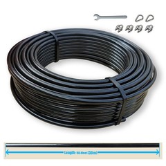 Replacement Cables for Home Gym, 65.6/98.4 Ft Fitness Pulley Cable, 5mm TPU C…