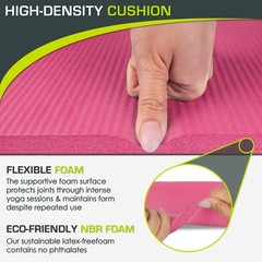 Extra Thick 15mm 5/8 Yoga Knee Pad Elbow Cushion Pilates Floor Workout Mat