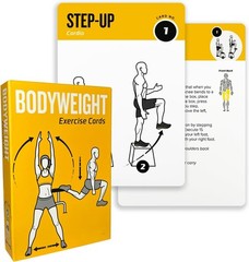 Bodyweight 3.5″ x 5″ Exercise Cards 62 Exercise & Stretch + 7 Workouts & Goals