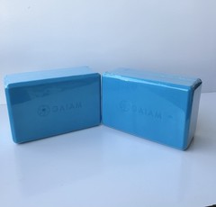 Set Of 2 Gaiam yoga block In Blue Turquoise New And Sealed