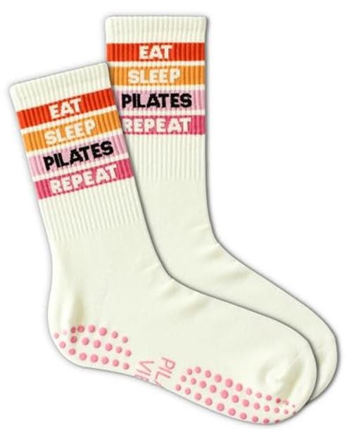 Cute Pilates Socks – Eat Sleep Pilates Repeat Sign Best Studio Gifts for Women