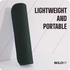 Boldfit Yoga Mat For Fitness Workout Army Green Color