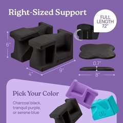 PRO Yoga Blocks | Ergonomic Yoga Block 2 Pack for Wrist Comfort and Support |…