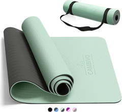 CAMBIVO Yoga Mat for Women Men Kids, 1/3 & 1/4 & 2/5 Inch Extra Thick Yoga Mat N