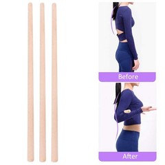 3 Pcs Yoga Stick, Open Shoulder Correct Hunchback Stick, with Environmental W…