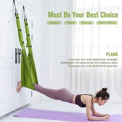 Yoga Stretching Strap, Adjustable Height Leg Stretcher Waist Back Stretch Ban…
