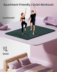 Extra Wide 10mm Non-Slip Yoga Mat for Home Gym & Pilates – 75.5″x47.6