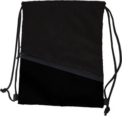 Plain Black Tilt Backsack – Water Resistant Drawstring Bag with Dual Strap Closu