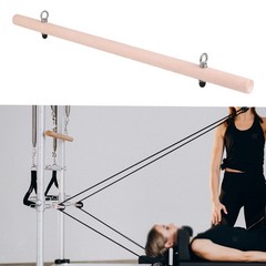 Pilates Roll Down Bar with Connector Hooks Portable Fitness Equipment Resistance