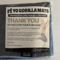 32″ x 16″ YoGorillaMats Microfiber Fitness Exercise Home Gym Towel Gray