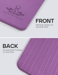Thick TPE Yoga Knee Pads – Easy to Clean & Perfect for Outdoor Workouts 26″x10″