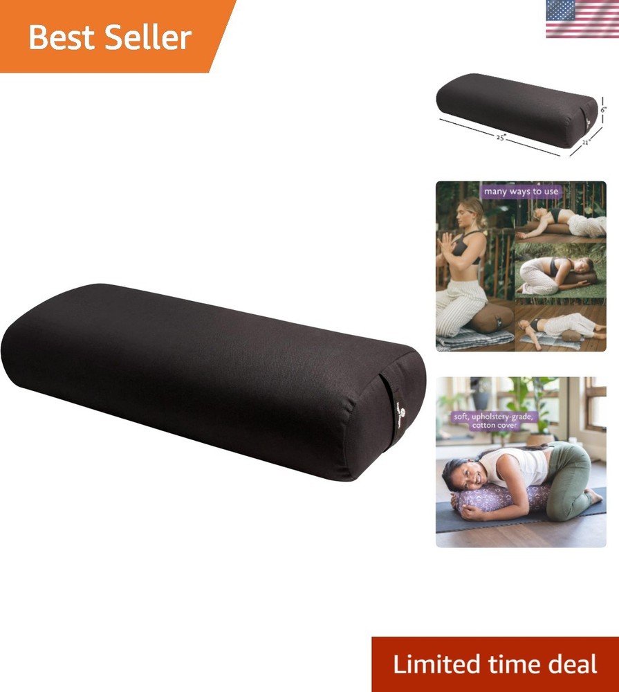 Standard Yoga Bolster – Firm, Supportive, Handmade, Durable