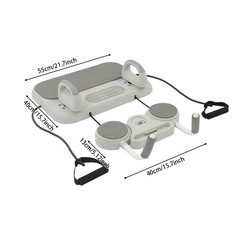 Detachable Pilates Board With Ergonomic Handles And Practical Timer 21.7*15.7in