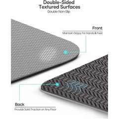 Eco Friendly TPE Yoga Mat Non Slip Alignment 6mm Thick Double Layer Cushioning