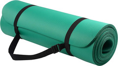 1/2-Inch Extra Thick High Density Anti-Tear Exercise Yoga Mat with Knee Pad and