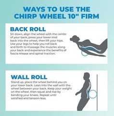 Chirp Wheel Muscle Roller for Targeted Muscle Relief and Stretching Medium, Mint