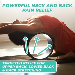 Yoga Back Roller – Yoga Wheel for Stretching and Back Pain Relief – Back Stre…