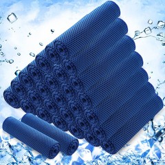 Hosuly 30 Pack Cooling Towels 40X12 Ice Breathable Chilly Sweat Rag Microfiber