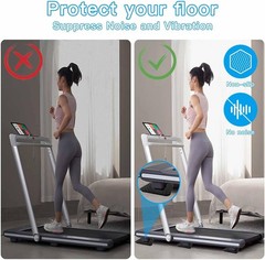 Non-Slip Treadmill Mat Pads, 4×4 Inch High Density Silicone Exercise Equipment