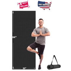 Yoga Mat 84×30 Large Non Slip Workout Mat Thick 6mm for Home Gym Pilates Fitness
