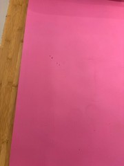 Hot Pink Yoga Mat With Black Carrying Strap Great Condition