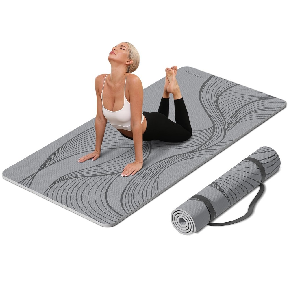 PAIDU Large Yoga Mat-72’x36’x0.4’ Extra Width ＆ Thick,C