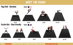 Large Yoga Mat 6’X4’/6’X6’/7’X5′(7Mm/9Mm), Extra Thick Workout Mats for Home Gym