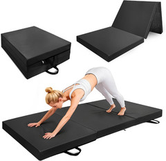 Extra Thick 3″ Non-Slip Yoga Mat for Pilates & Fitness – 72×32 inches (Black)