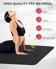 Extra Large Yoga Mat – 72″x48″x6mm (1/4 inch), Non-Slip, Durable, Eco-Friendl…