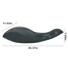 lukar Spine Corrector Pilates,Dolphin-Shaped OoV Pilates Equipment for Black