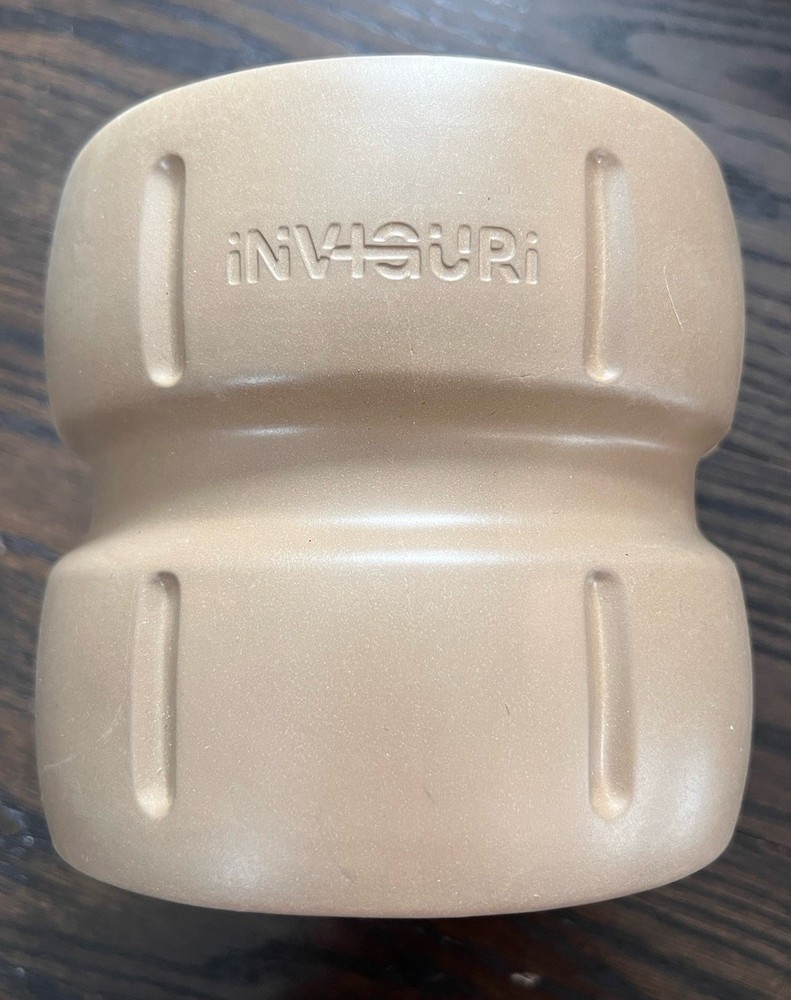 Inviguri Yoga Roller Wheel For Back Neck Pain Spinal Groove Foam Natural Cork