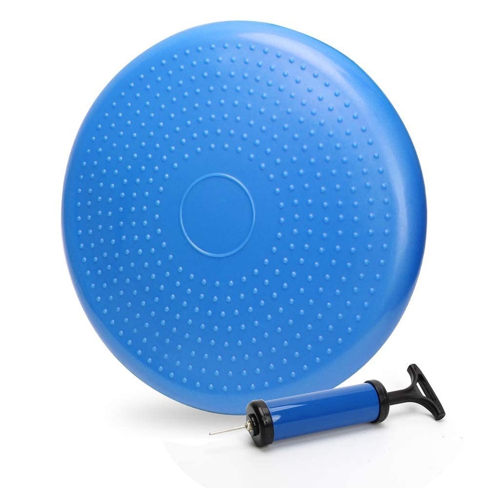 WIWAPLE Wiggle Seat, Inflatable Stability Balance Disc Wobble Cushion, Balanc…