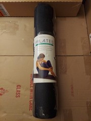 LIVING arts PILATES black 24″ Wide x 68″ Long Foam Premium Fitness Mat NIP