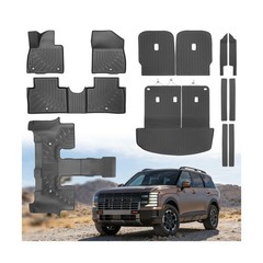Car Floor Mats for2 026 Hyundai Palisade 7 Seats (Gas Only) TPE Full Set All-…